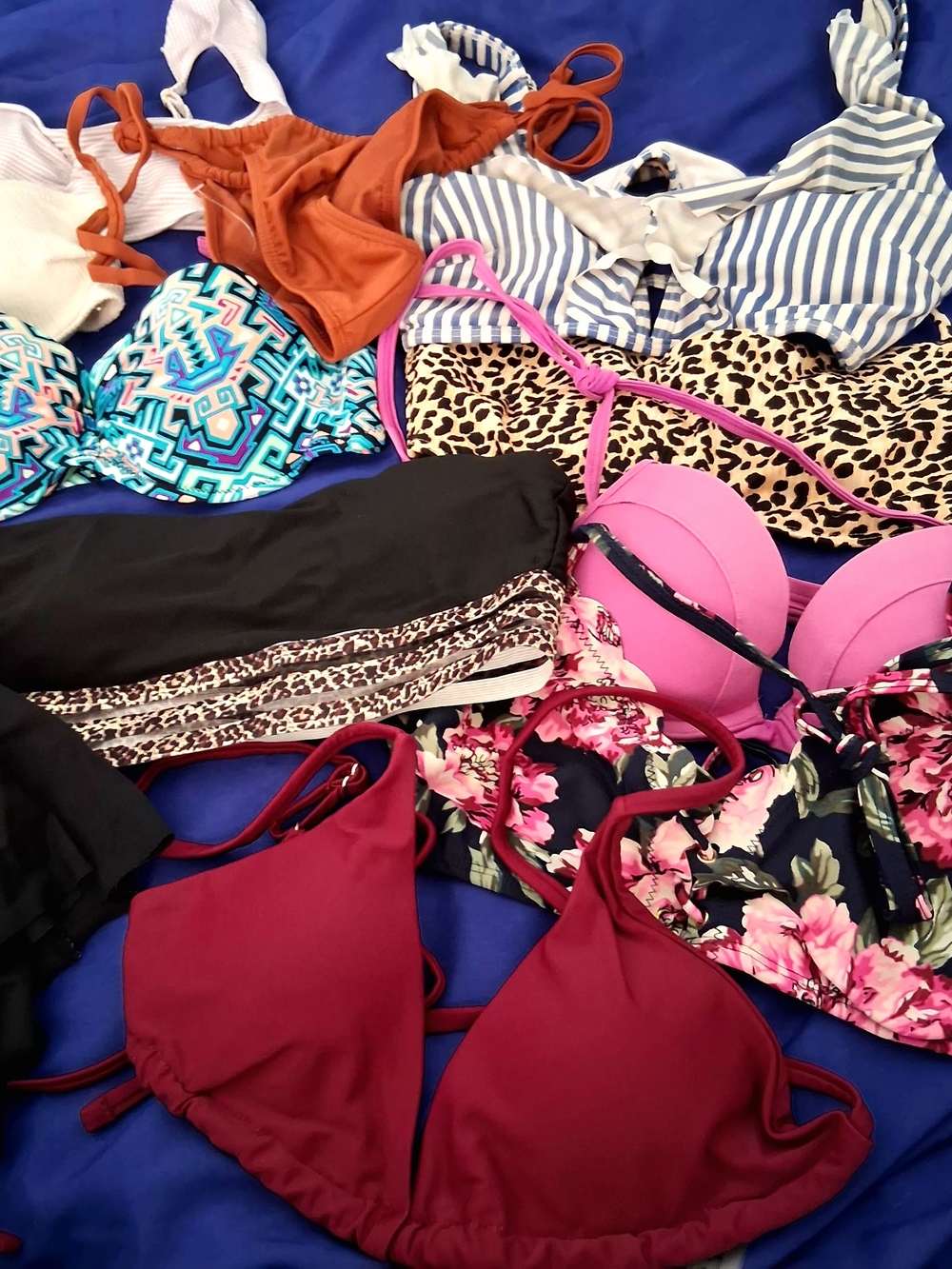 ASSORTMENT Bikini TOPS Size SMALL Different Brands 12 Pieces